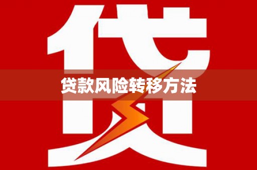 介休贷款风险转移方法