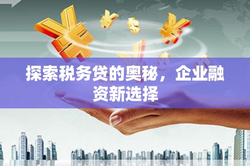 介休探索税务贷的奥秘，企业融资新选择